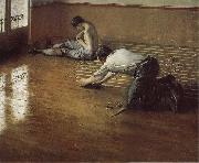Gustave Caillebotte The worker plane the floor oil on canvas